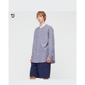 UNIQLO Jil Sander +‎ J Mandarin Collar Oversized Long Sleeve Shirt Men's XL